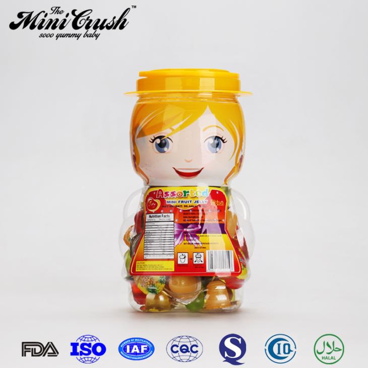 فتاة جميلة جرة مصنع جيلاتينا